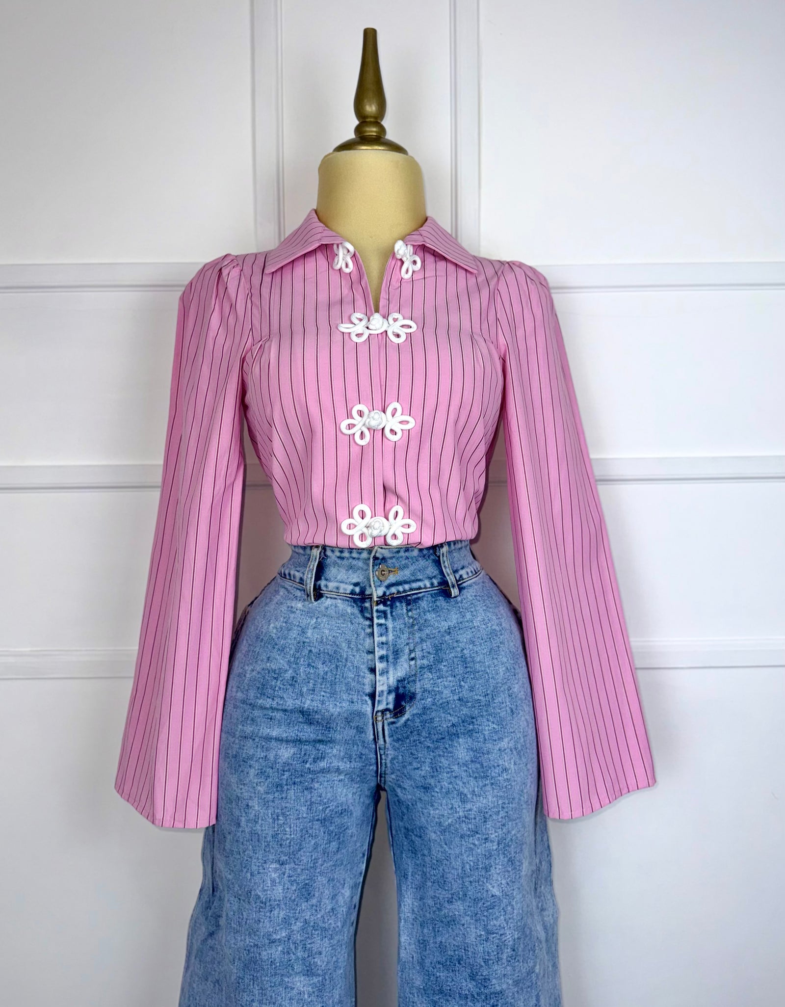 Camisa con líneas