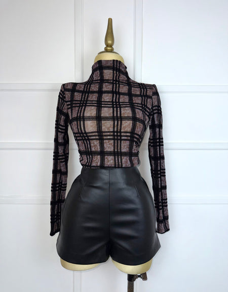 Blusa estampada manga larga