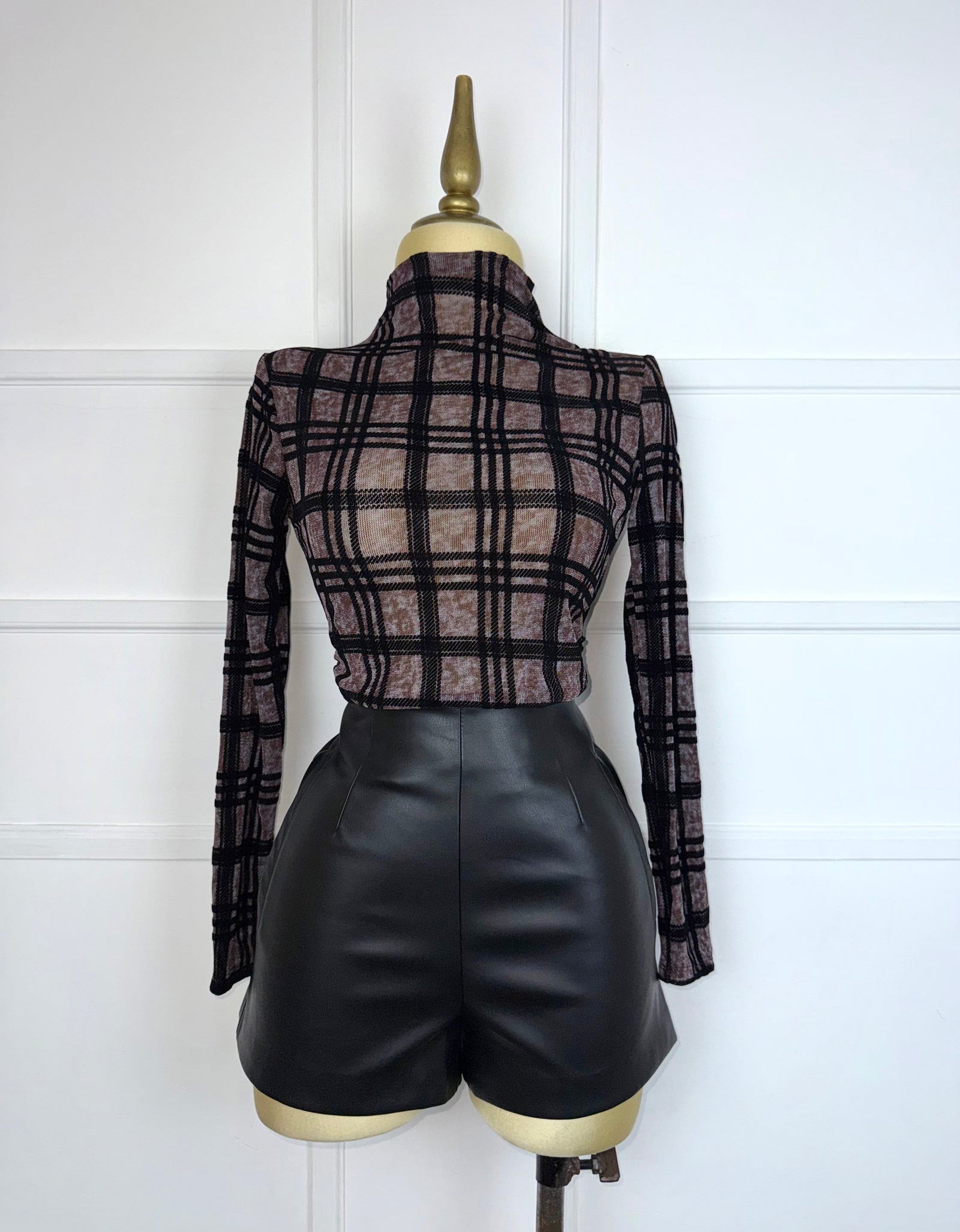Blusa estampada manga larga