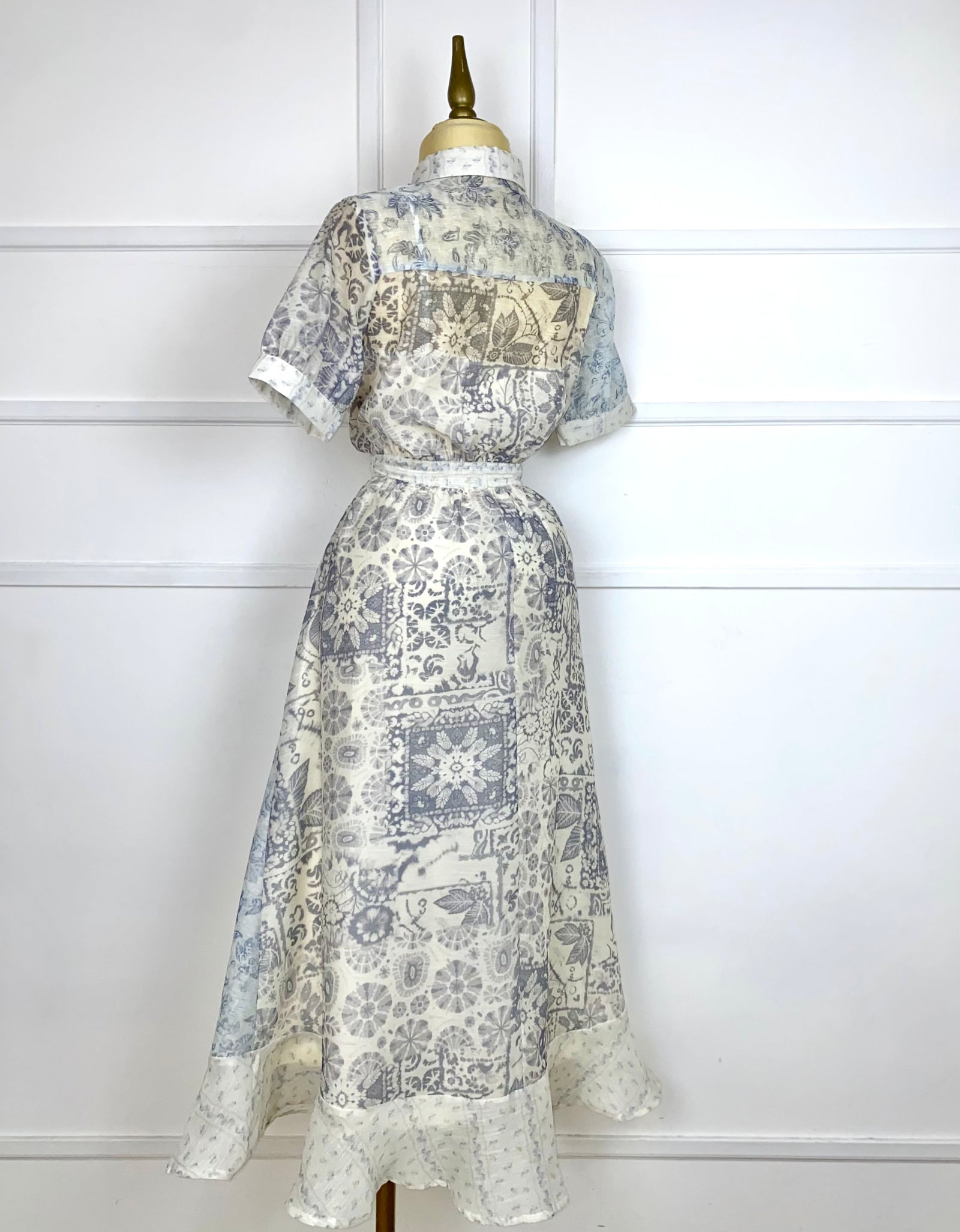 Vestido midi estampado