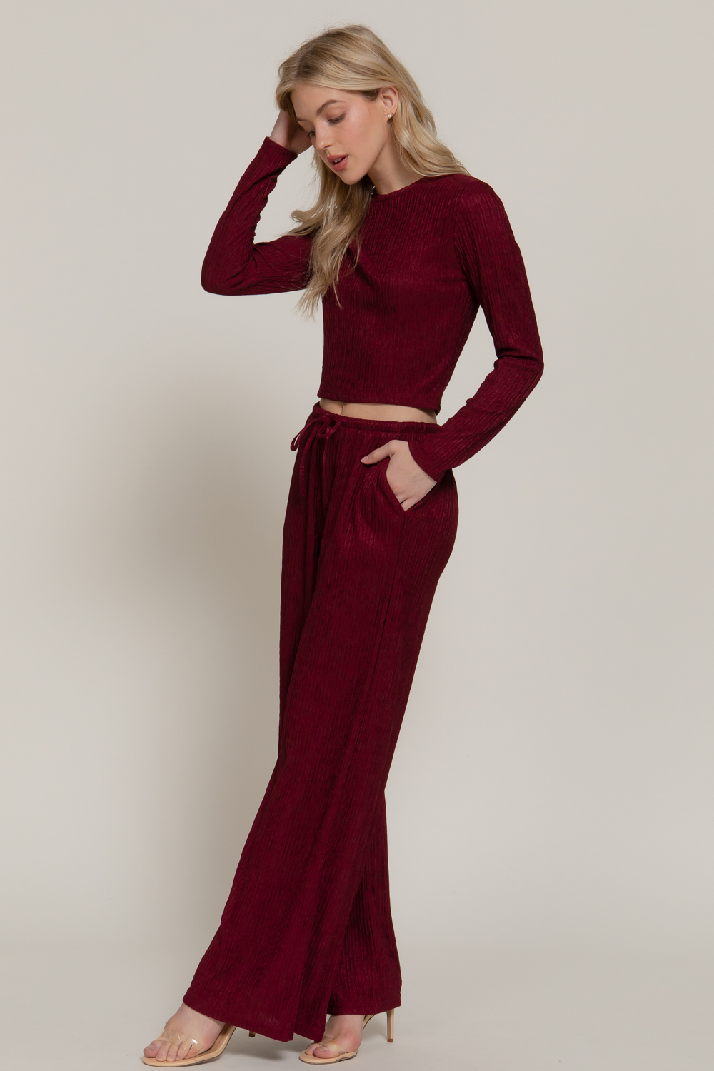 Set tinto con textura