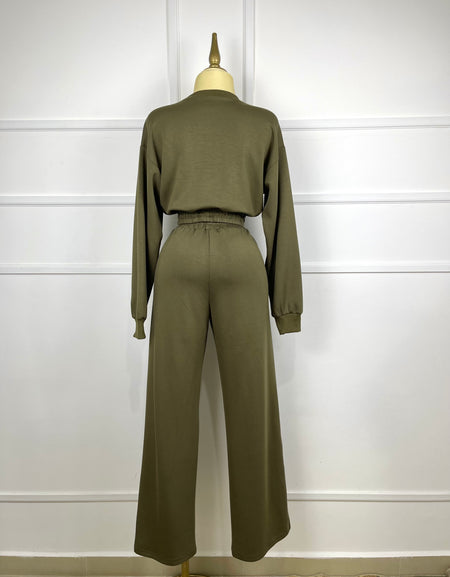 Set tipo pants verde olivo