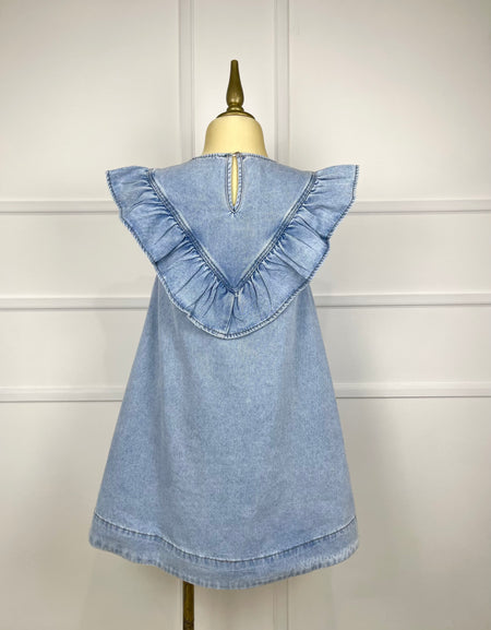 Vestido tipo batita de mezclilla