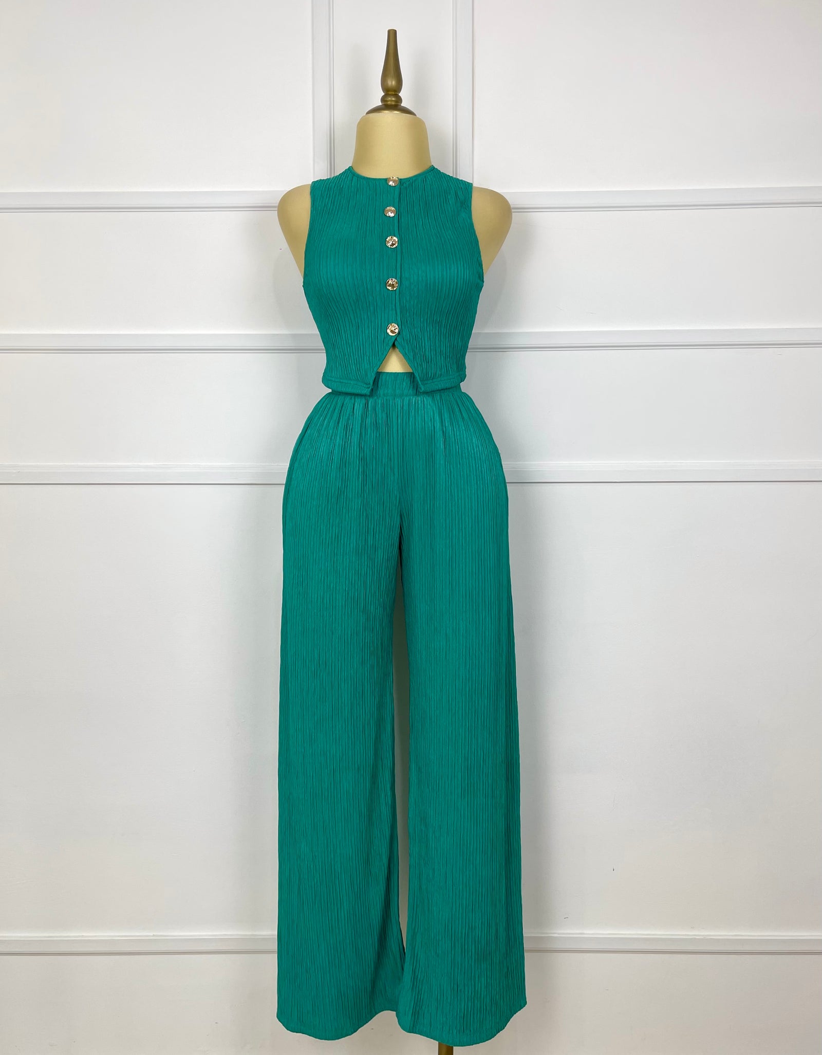 Set verde esmeralda