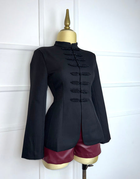 Blazer negro napoleón