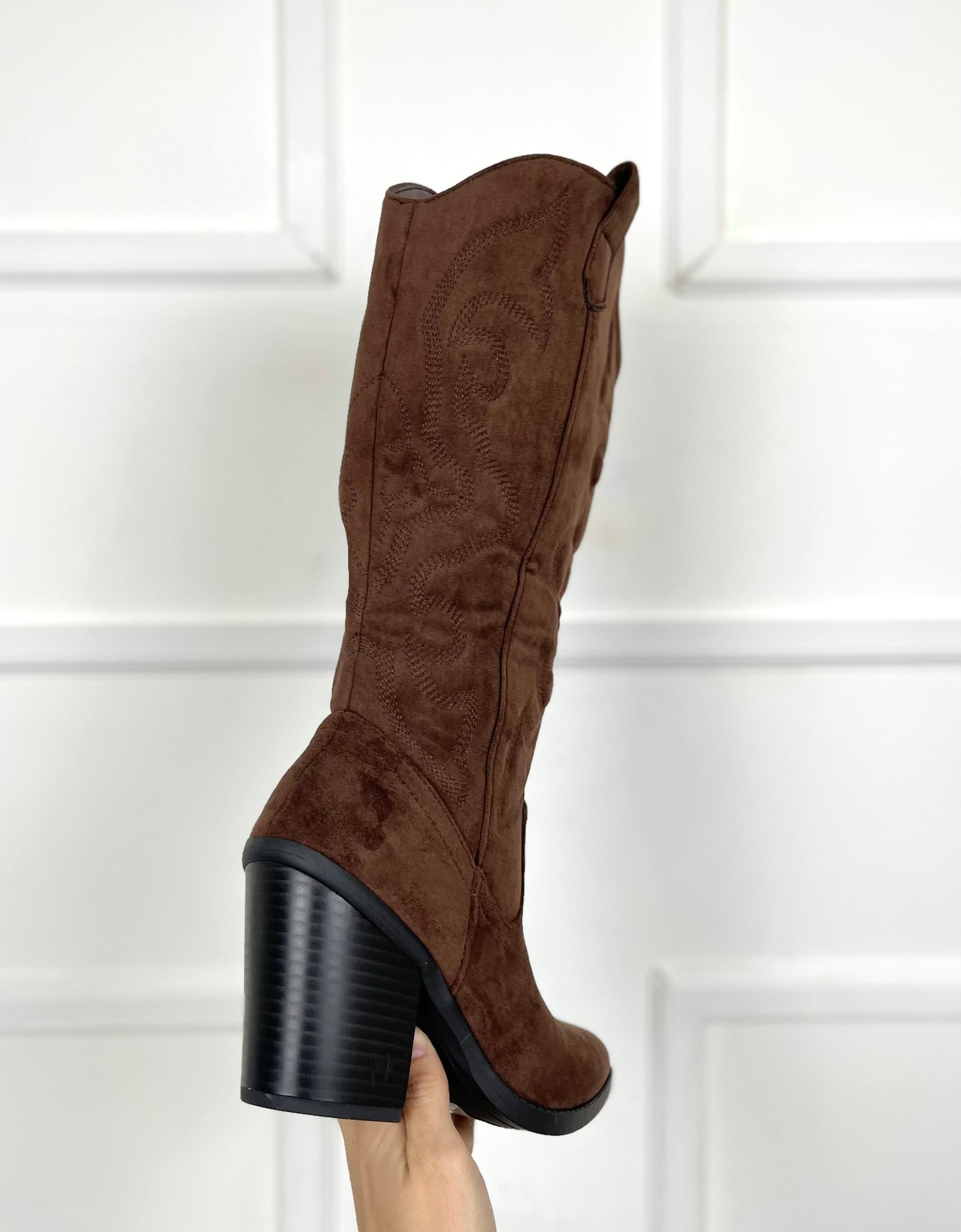 Botas gamuza chocolate