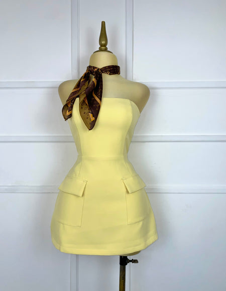 Jumper amarillo strapless