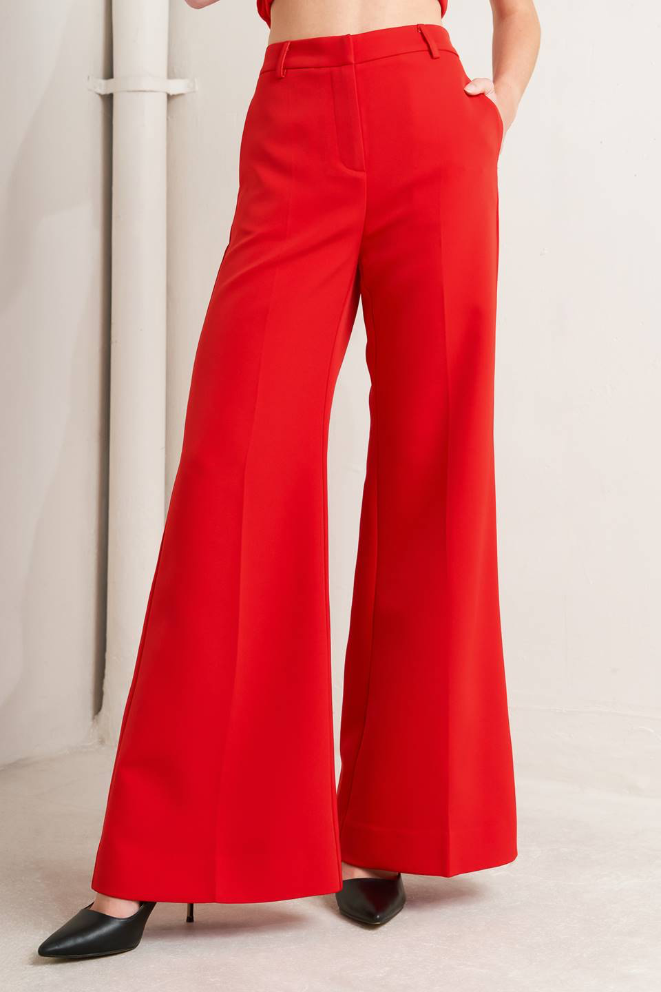 Set rojo tomate liso