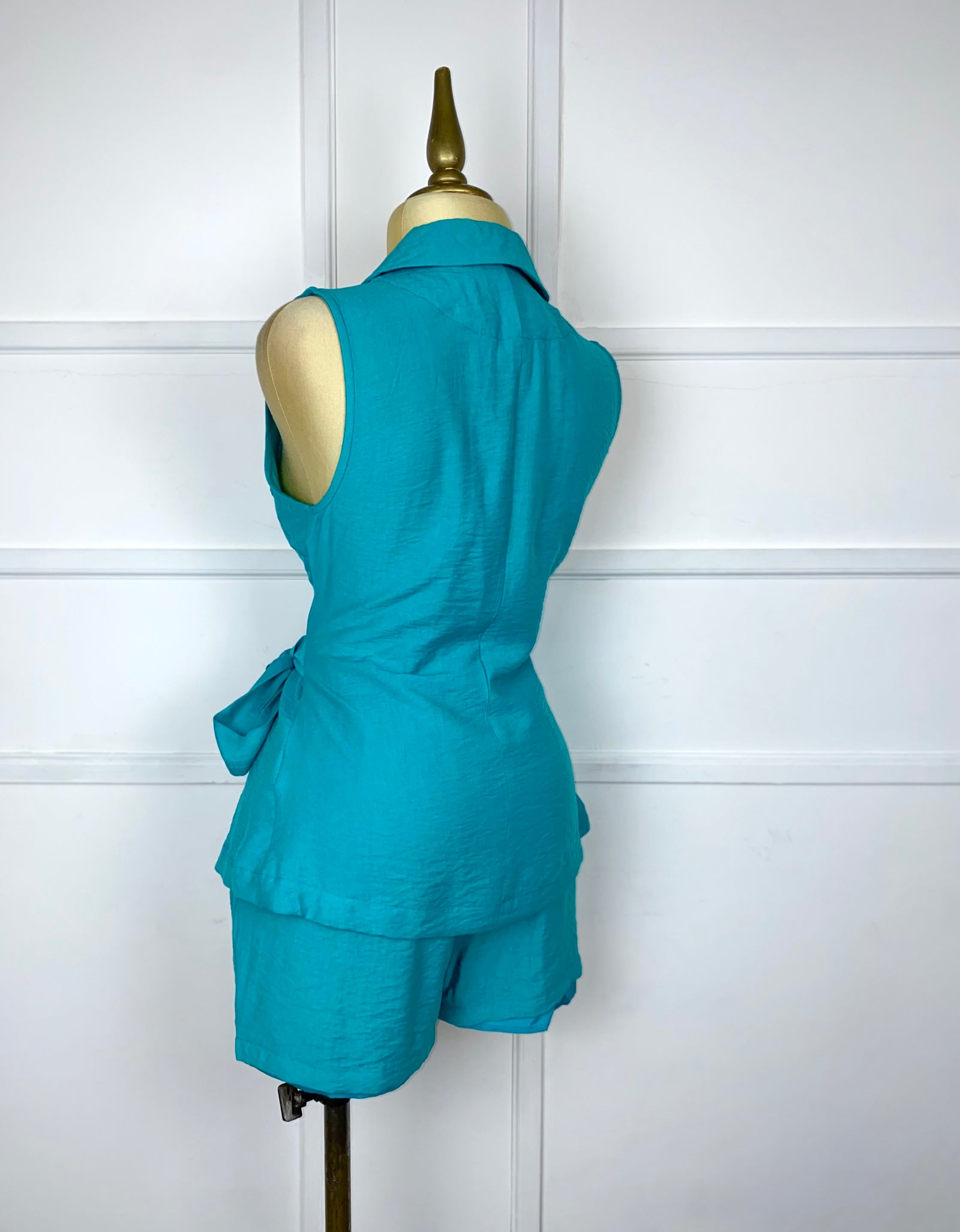 Set azul liso