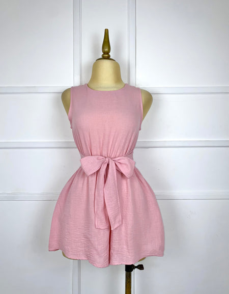 Jumper rosa con listón