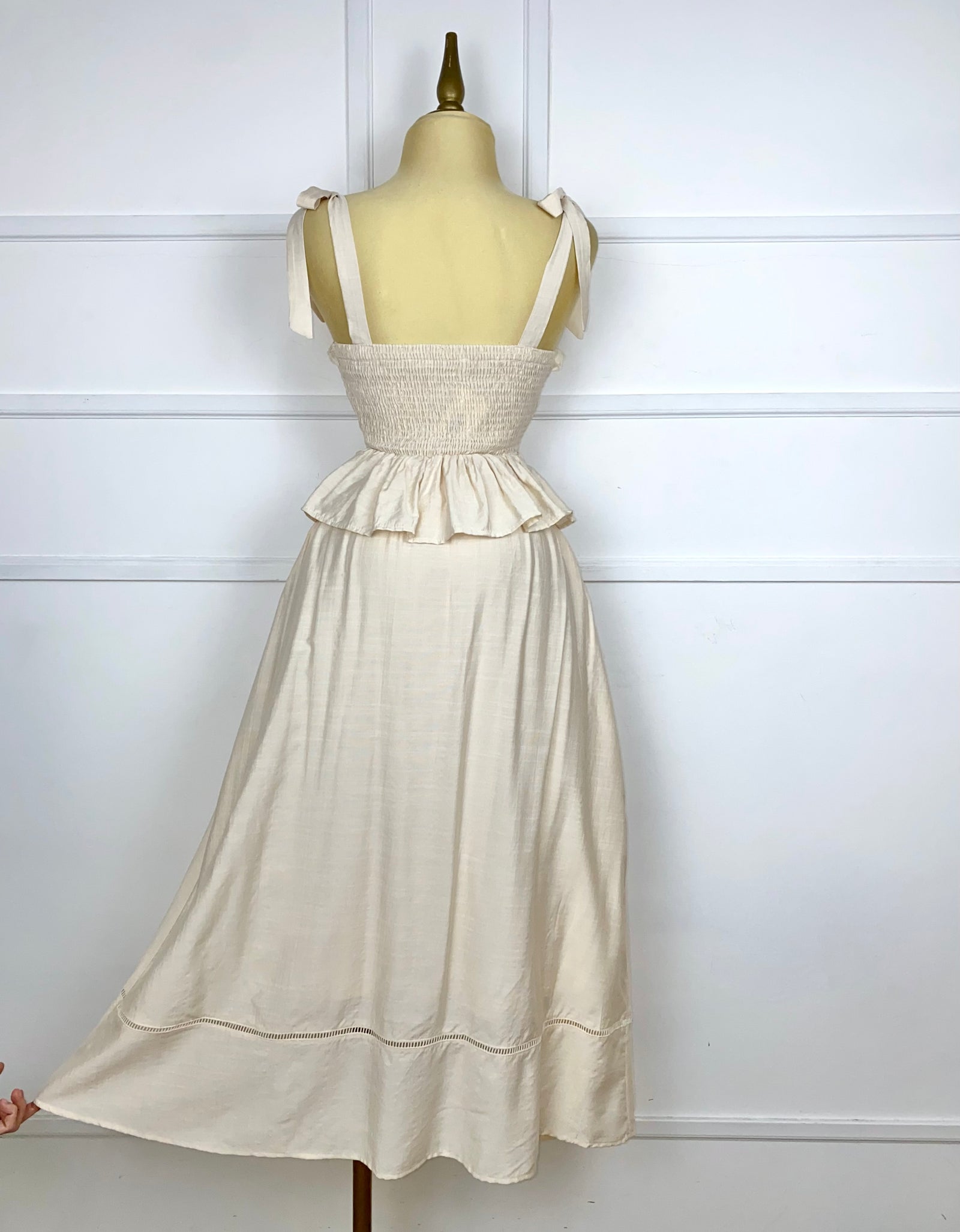 Set beige con flores