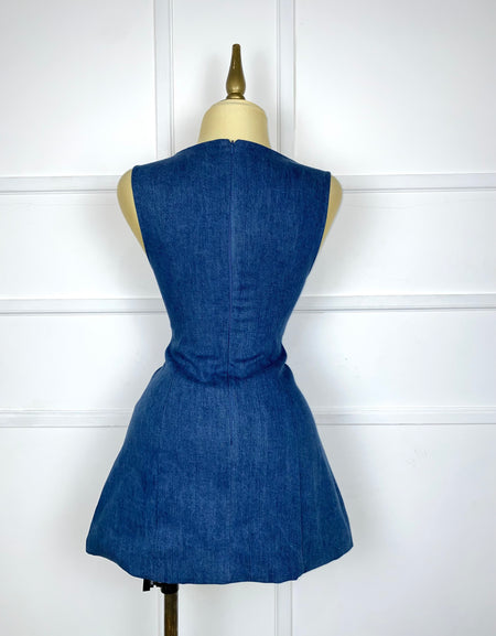 Vestido corto de mezclilla