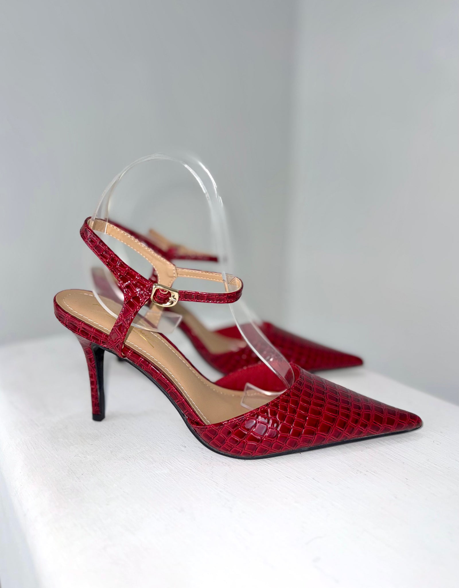 Zapatillas snake rojo/tinto