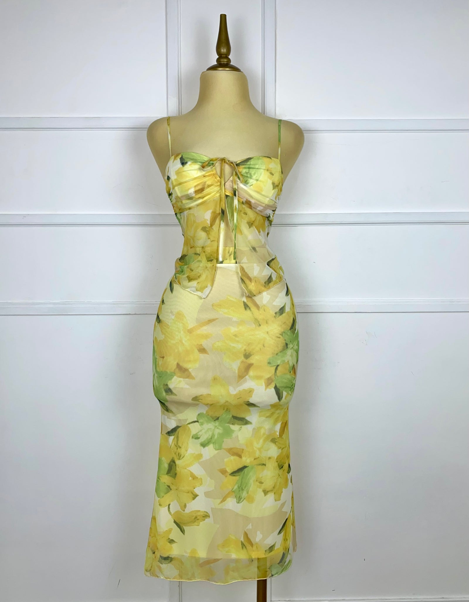 Set mesh flores amarillas