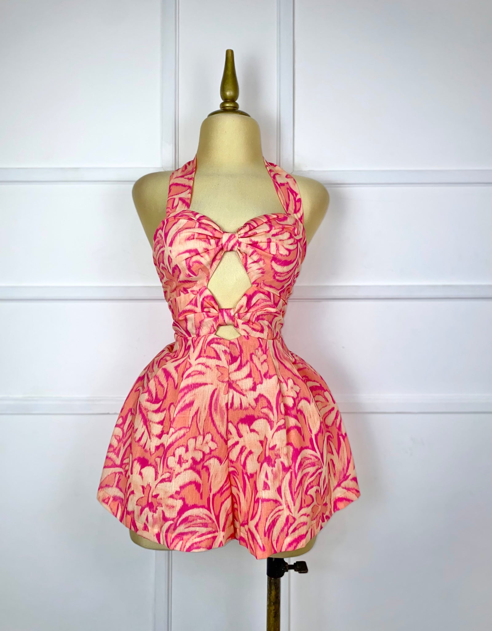 Jumper estampado con listones