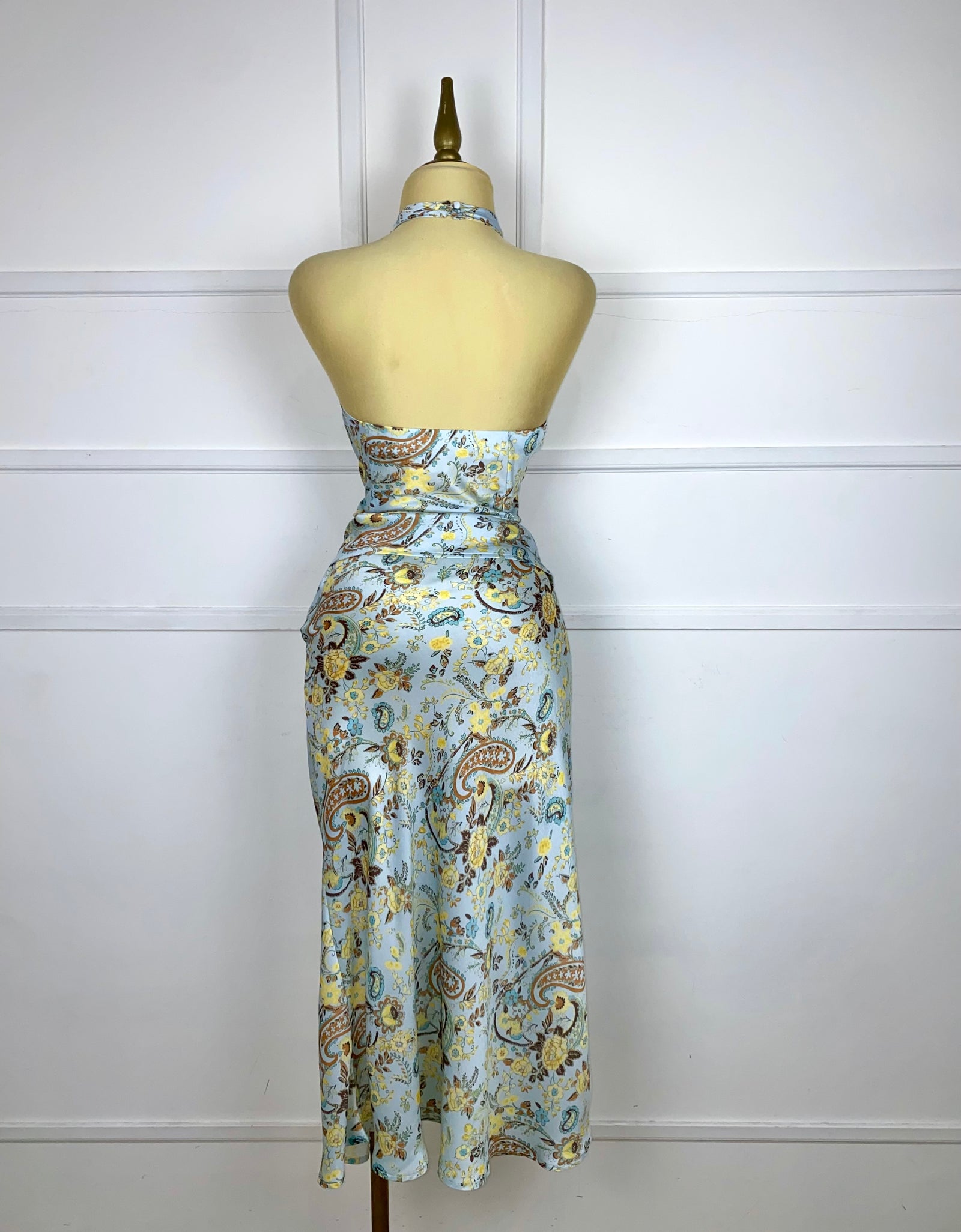 Set satinado con estampado