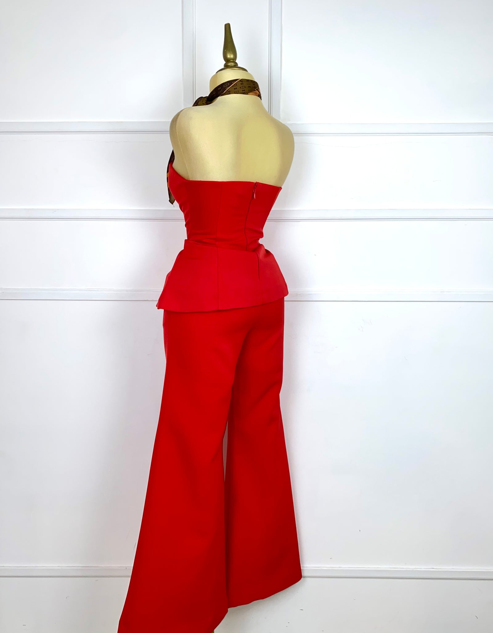 Set rojo tomate liso