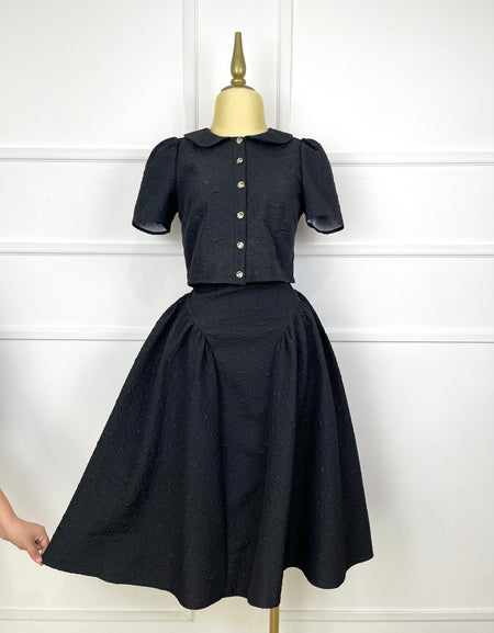 Set negro con textura