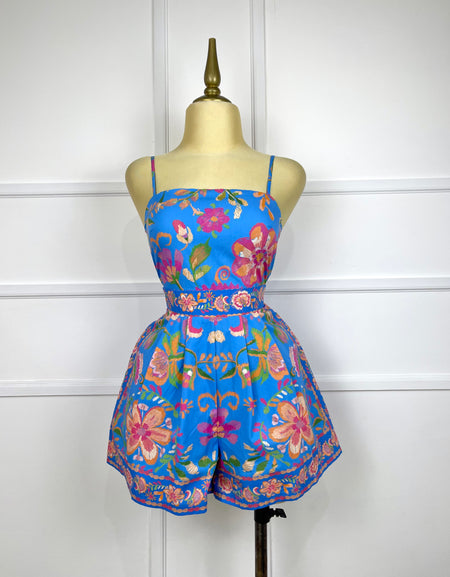 Jumper azul estampado