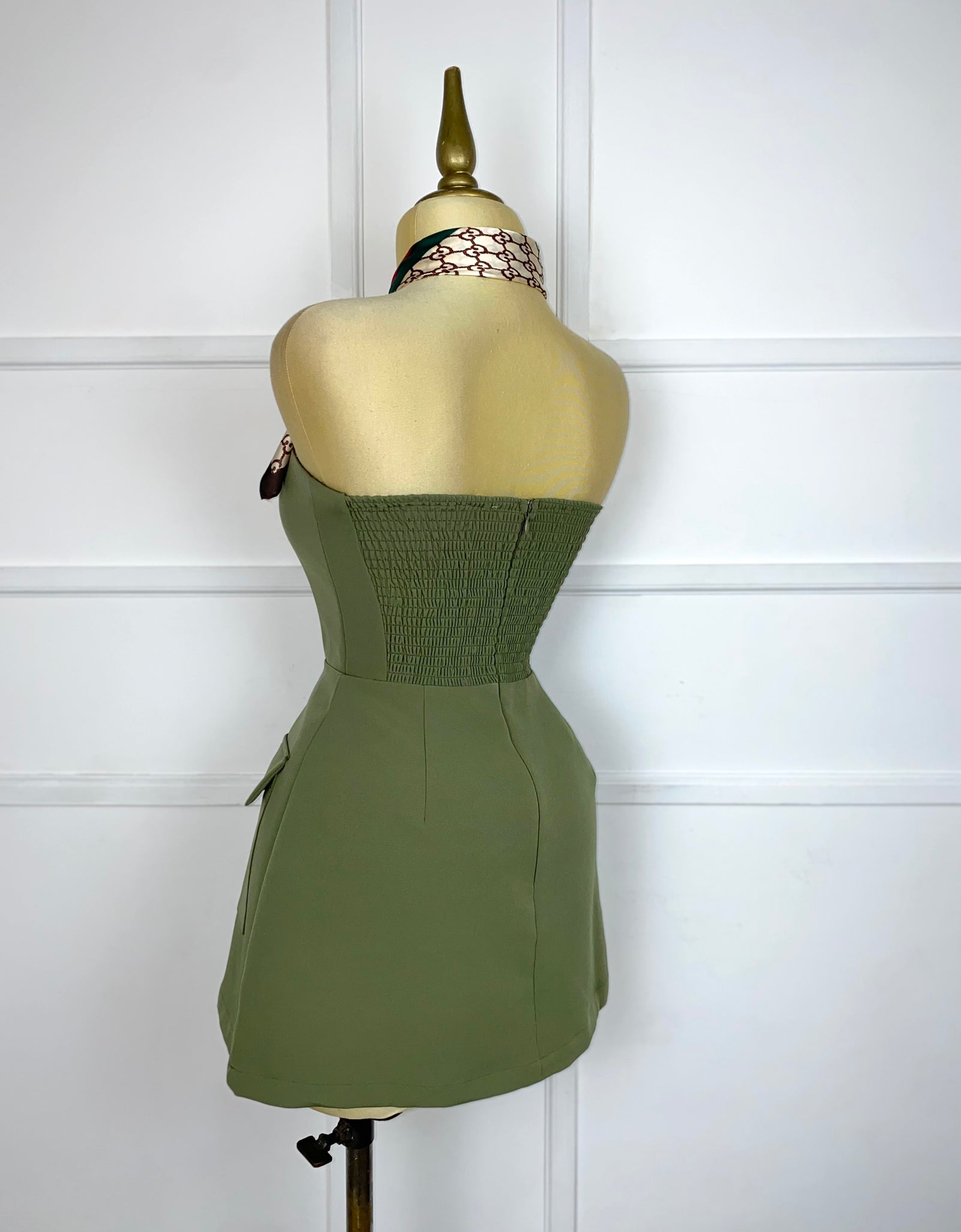 Jumper verde strapless