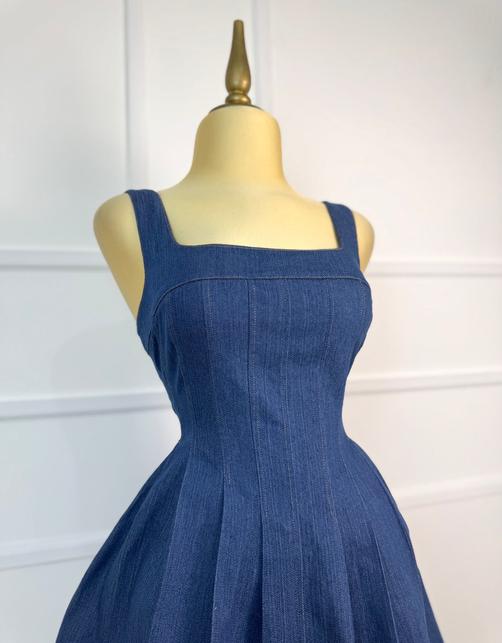 Vestido mezclilla corte A
