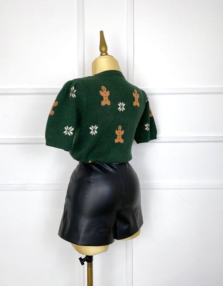 Suéter con estampado navideño (2 colores)