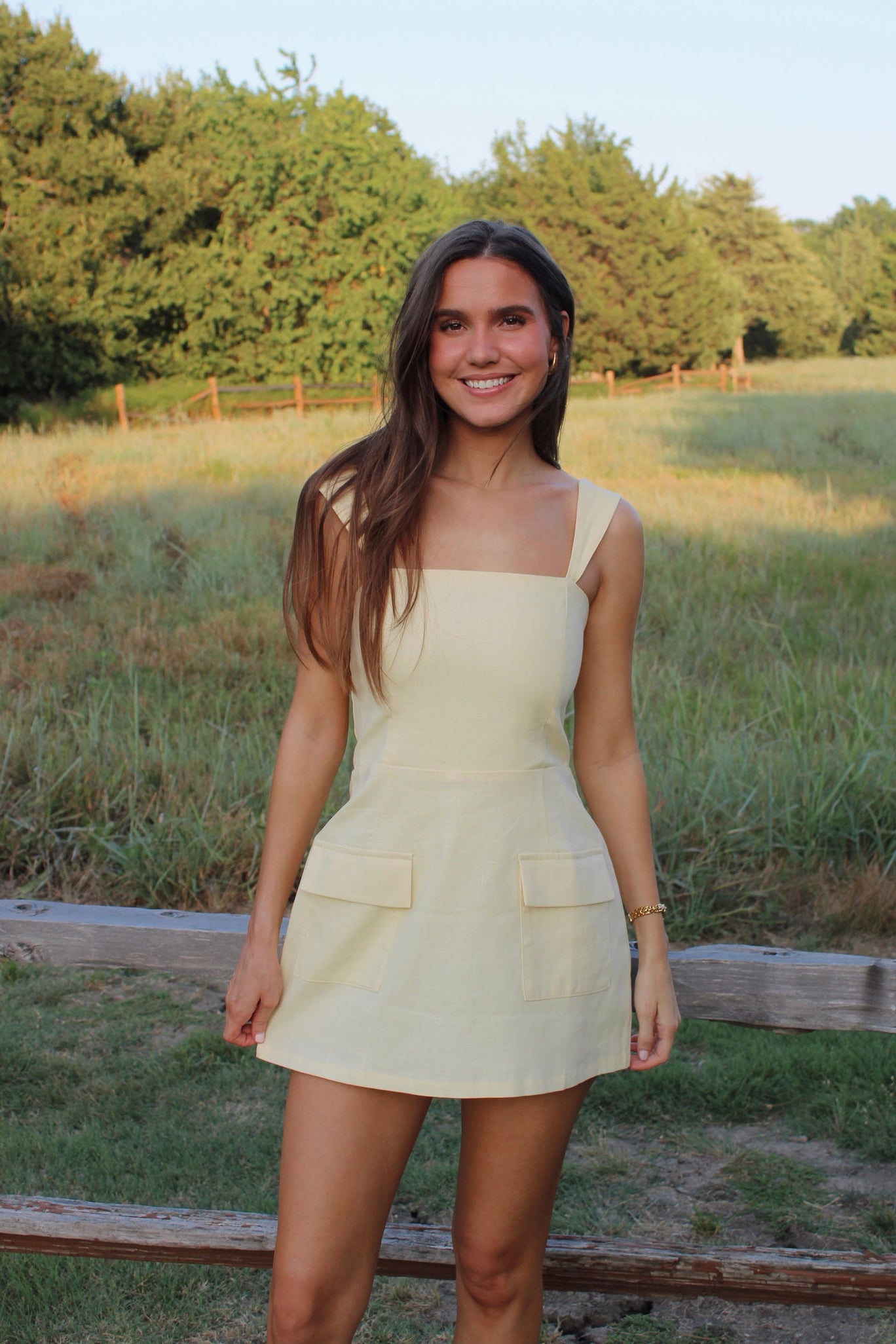 Jumper amarillo tipo lino