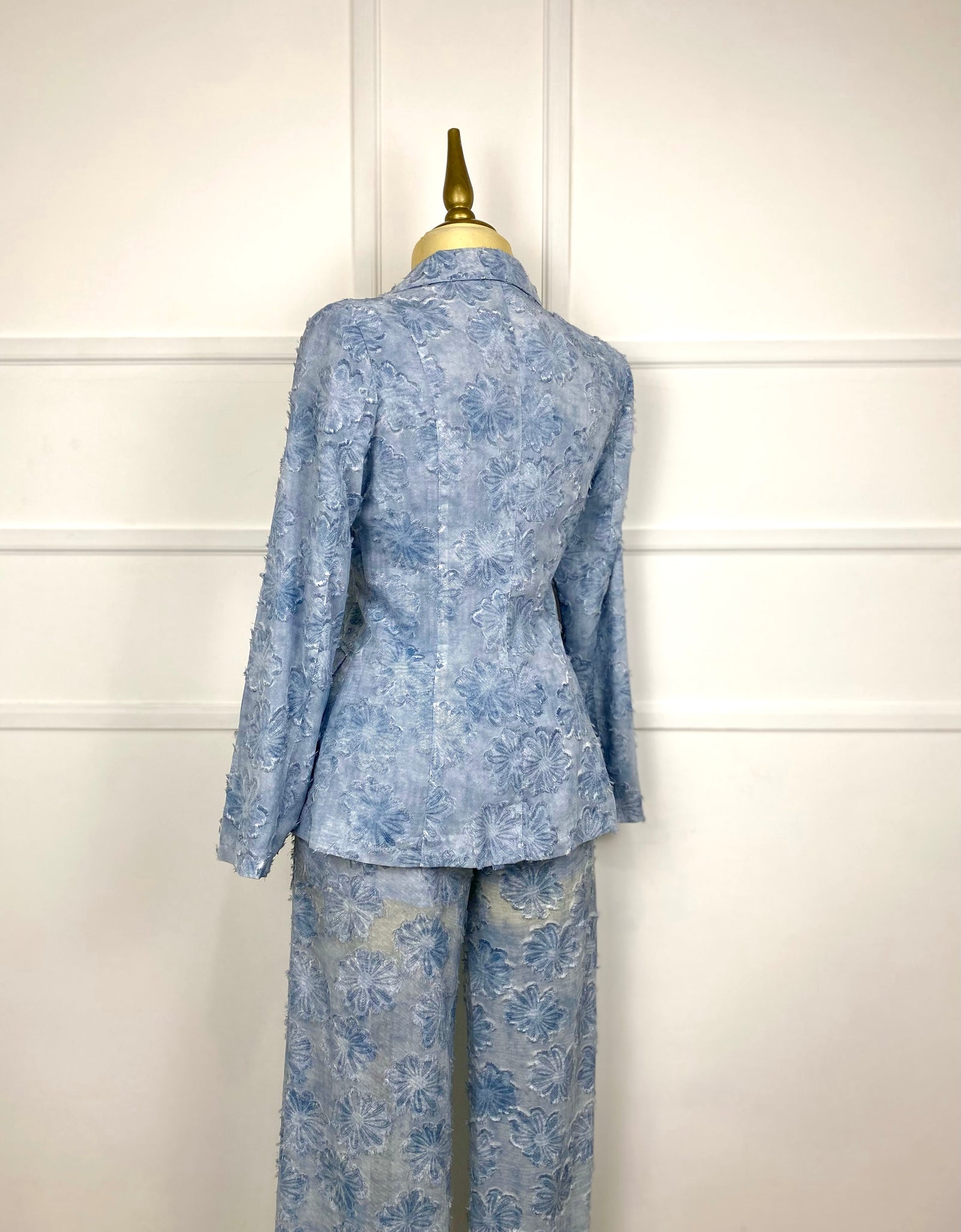 Set azul con textura (3 piezas)