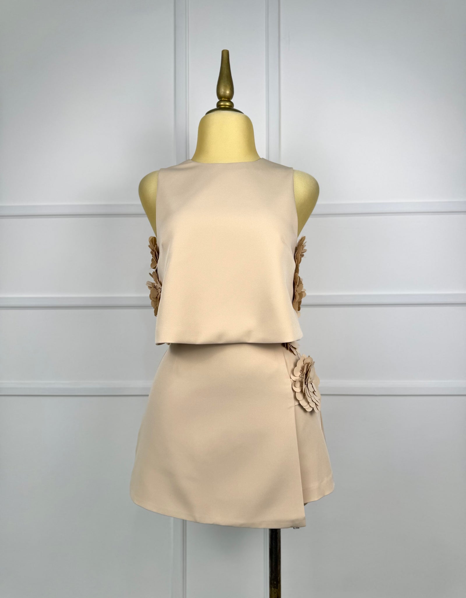 Set nude con flores 3D