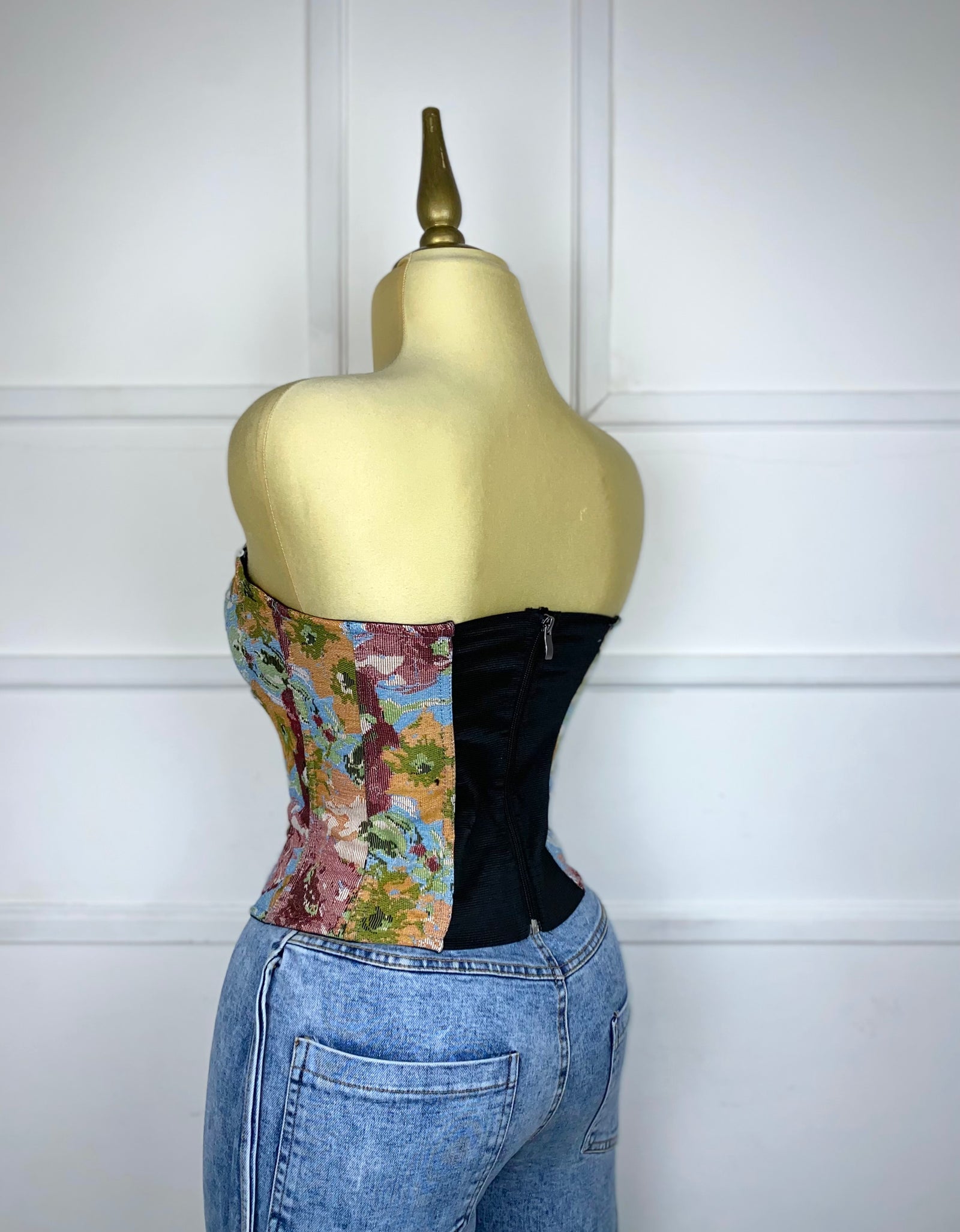 Corset multicolor con elástico
