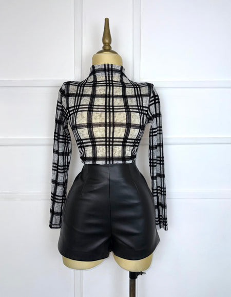 Blusa gris estampado