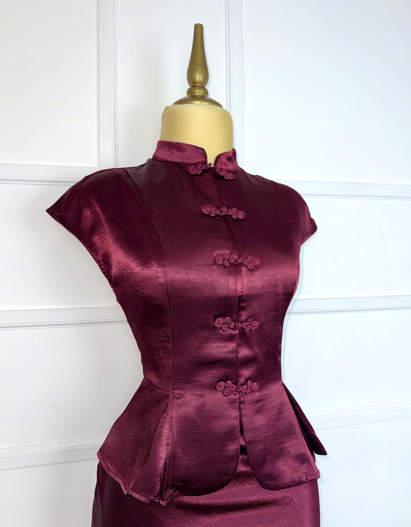 Set tinto satinado napoleón