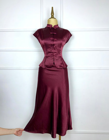 Set tinto satinado napoleón