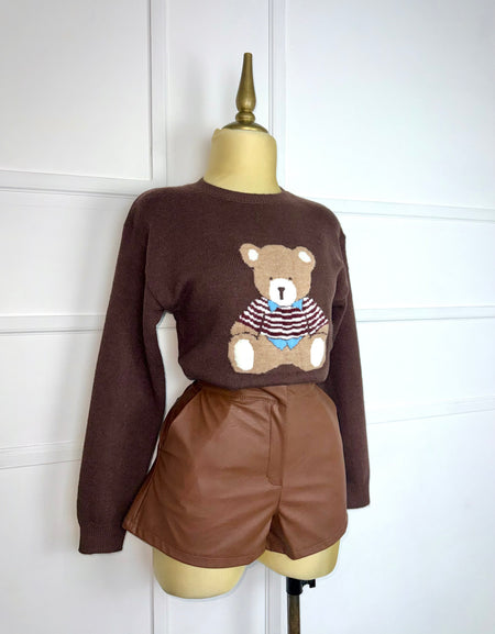 Short café vinipiel
